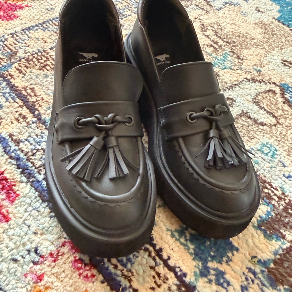 Rocket Dog Black Tassel Loafers